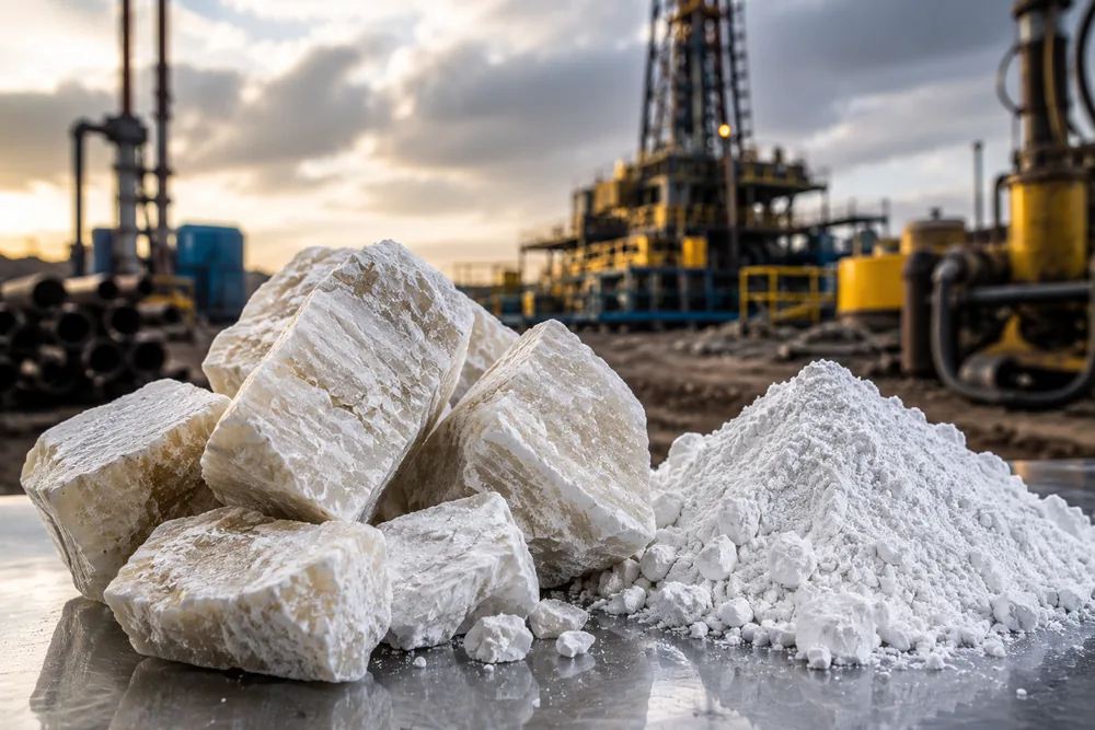 Barite — API drilling grade for oil and gas — B2B bulk export supplier — Raivaco