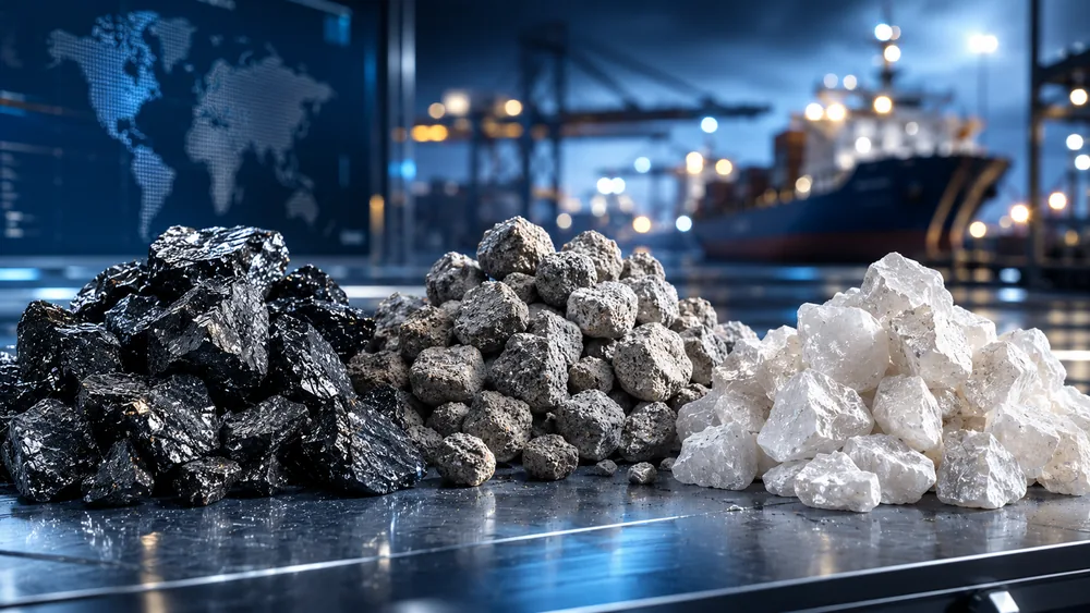 Raw mineral extraction at certified quarry — direct source access