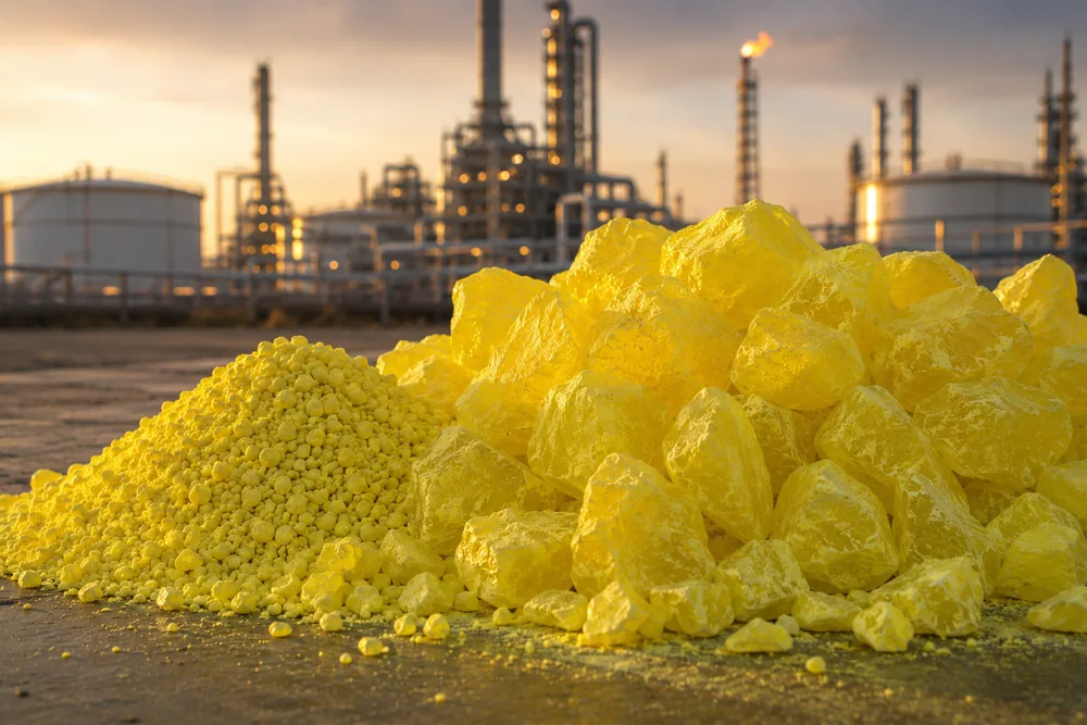 Sulfur — granular industrial grade — B2B bulk export supplier — Raivaco